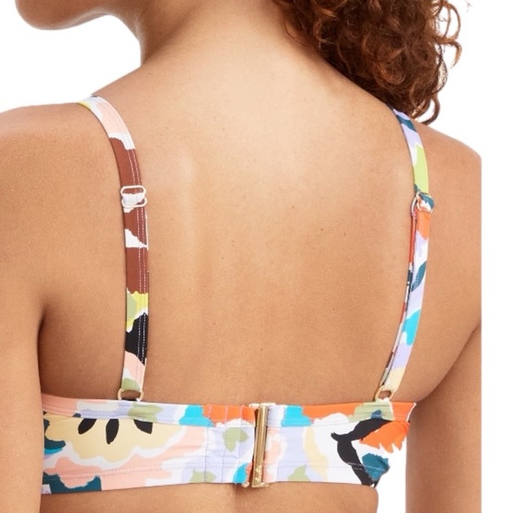 Anne Cole Kashmir Paisley Surplice Underwire Bikini Top Size 36C/38B - Picture 2 of 5